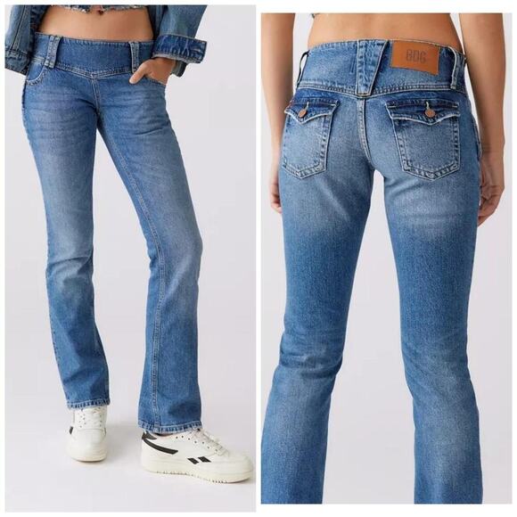 BDG Urban Outfitters Women Micro Bootcut Jeans Medium Wash Size 34 - Picture 1 of 11